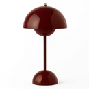 Abajur Cogumelo Sem Fio Com Touch  Vinho