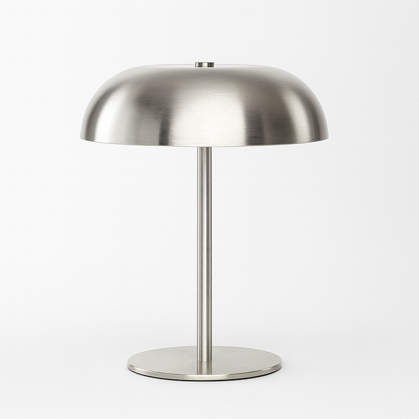 Abajur de Mesa Monocromático Axis TG Prata