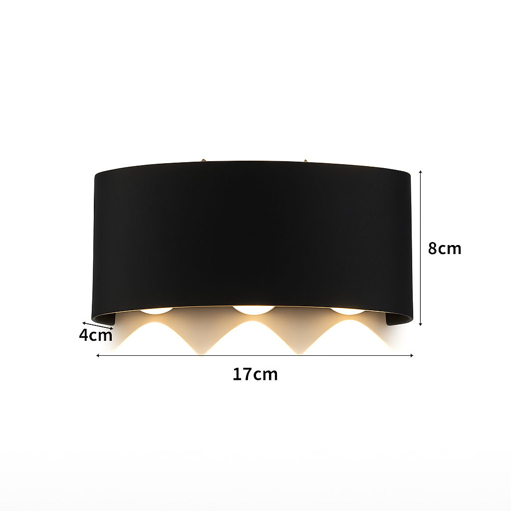 Arandela Externa Impermeável Astra TG Medidas