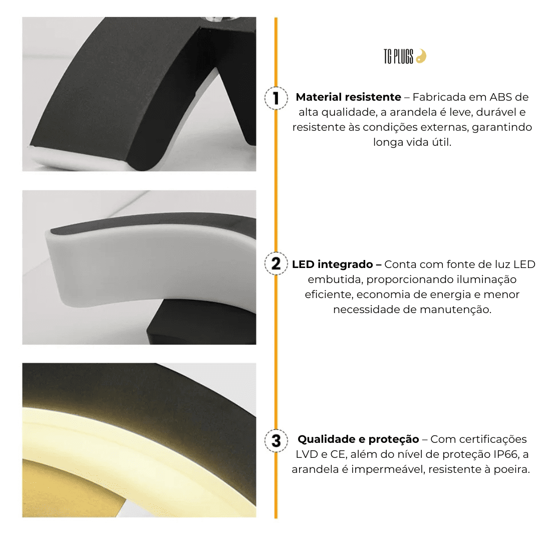 Arandela Externa Impermeável Space TG