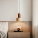 Luminária Pendente Minimalista Em Mármore Wabi TG