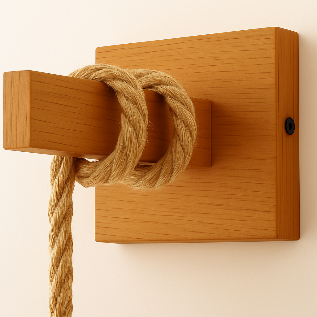 Arandela de Parede de Bambu Vintage