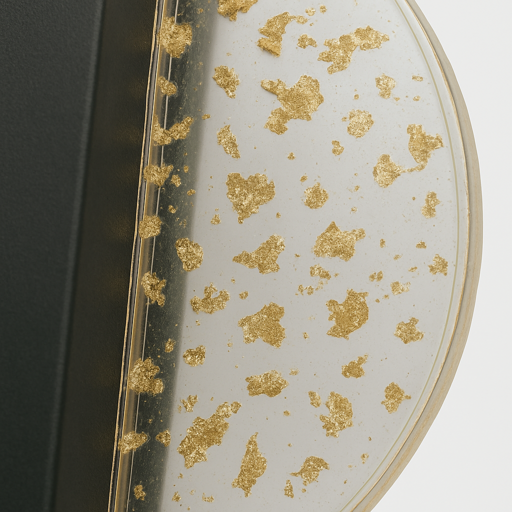 Arandela de Parede Interna Decorativa de Acrílico Redonda - Cristal Glass