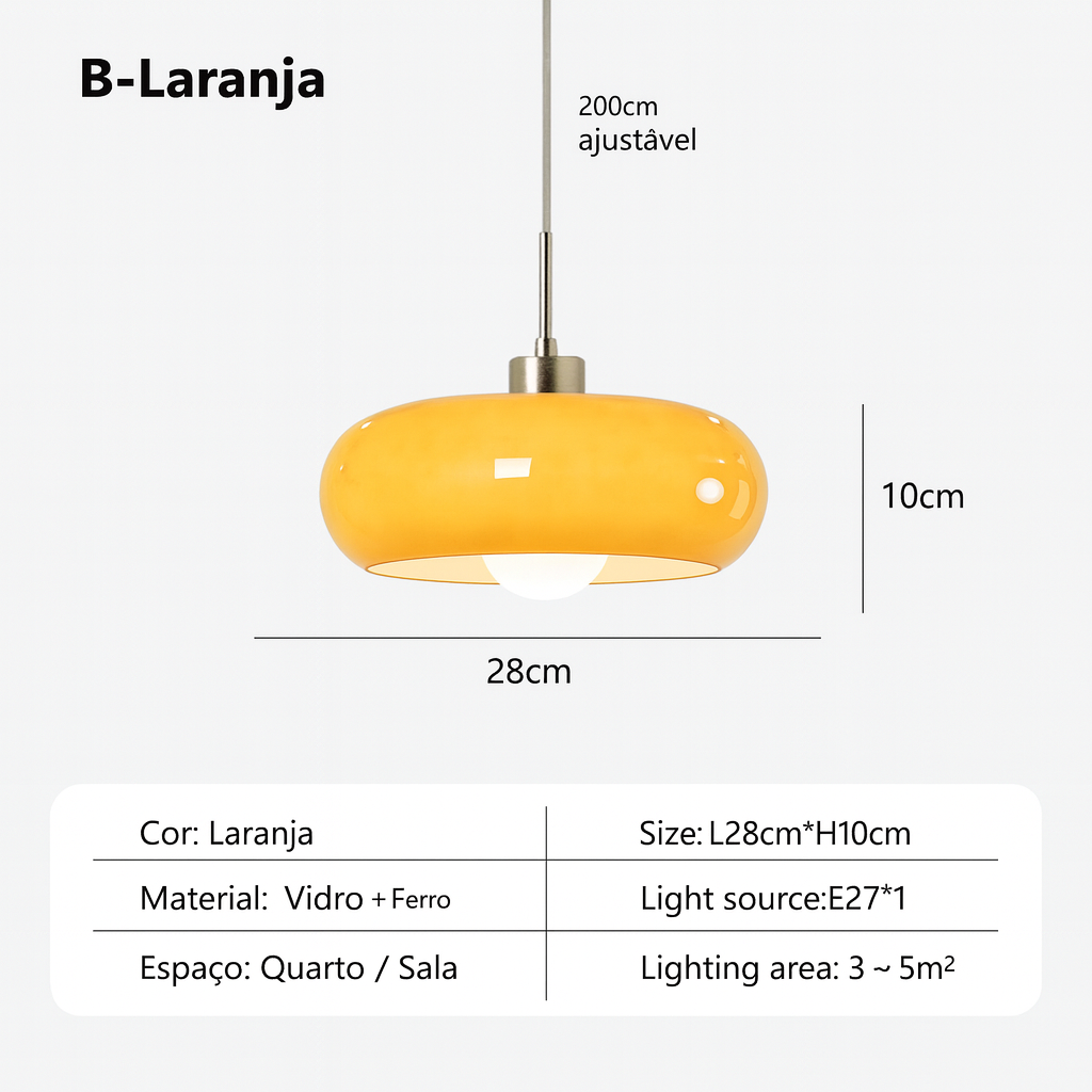 Pendente de Teto Moderno Dome TG