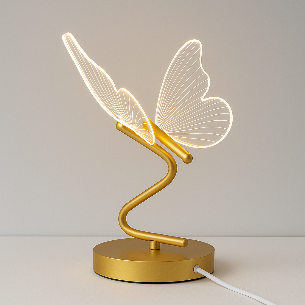 Luminária Borboleta Decorativa com Touch