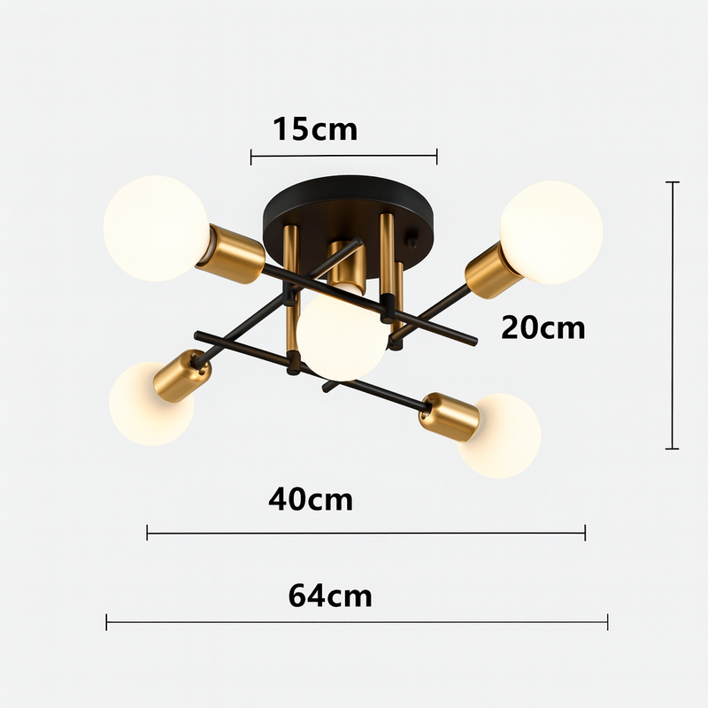 Luminária de Teto para Sala e Quarto TG5