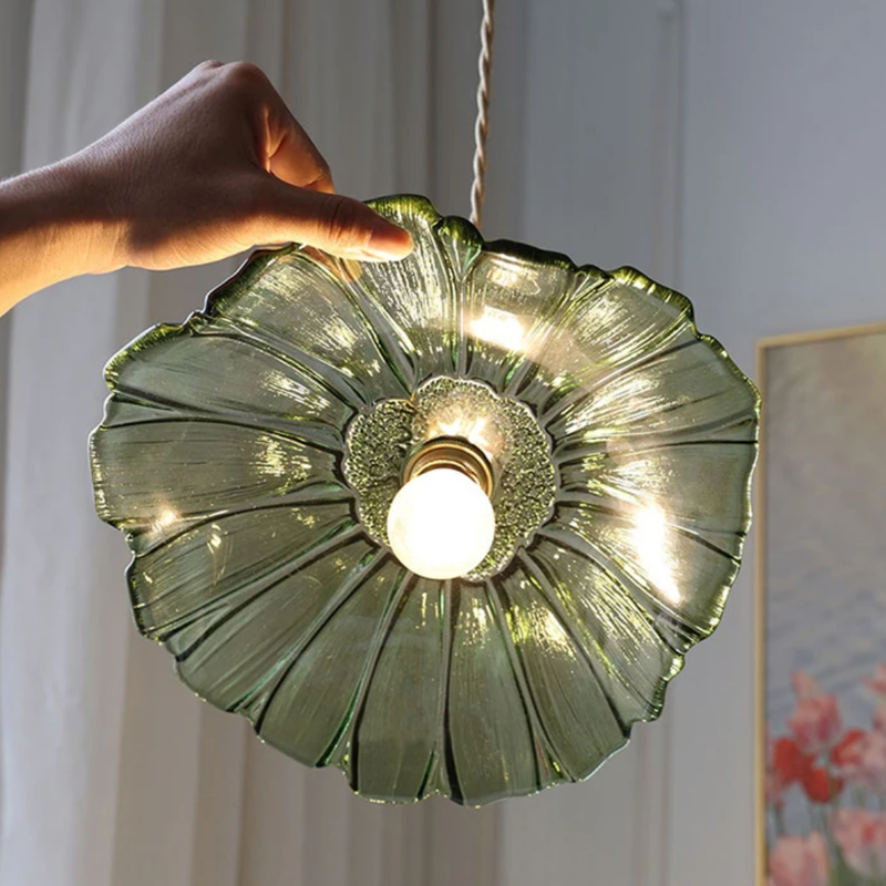 Pendente de Vidro em Formato de Folha Botanique TG