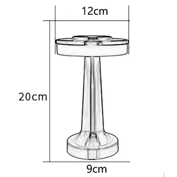 Abajur de Mesa Turim Sem Fio Minimalista