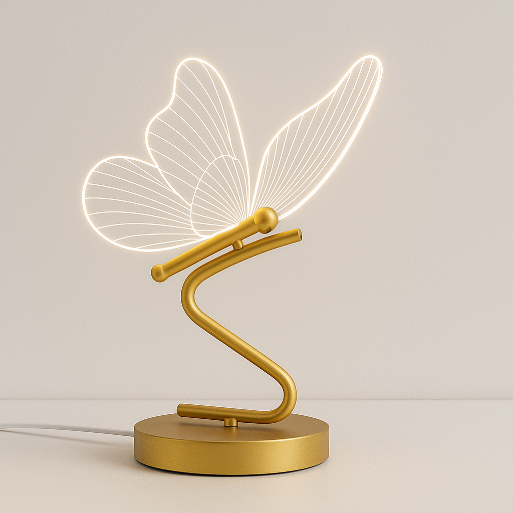Luminária Borboleta Decorativa com Touch