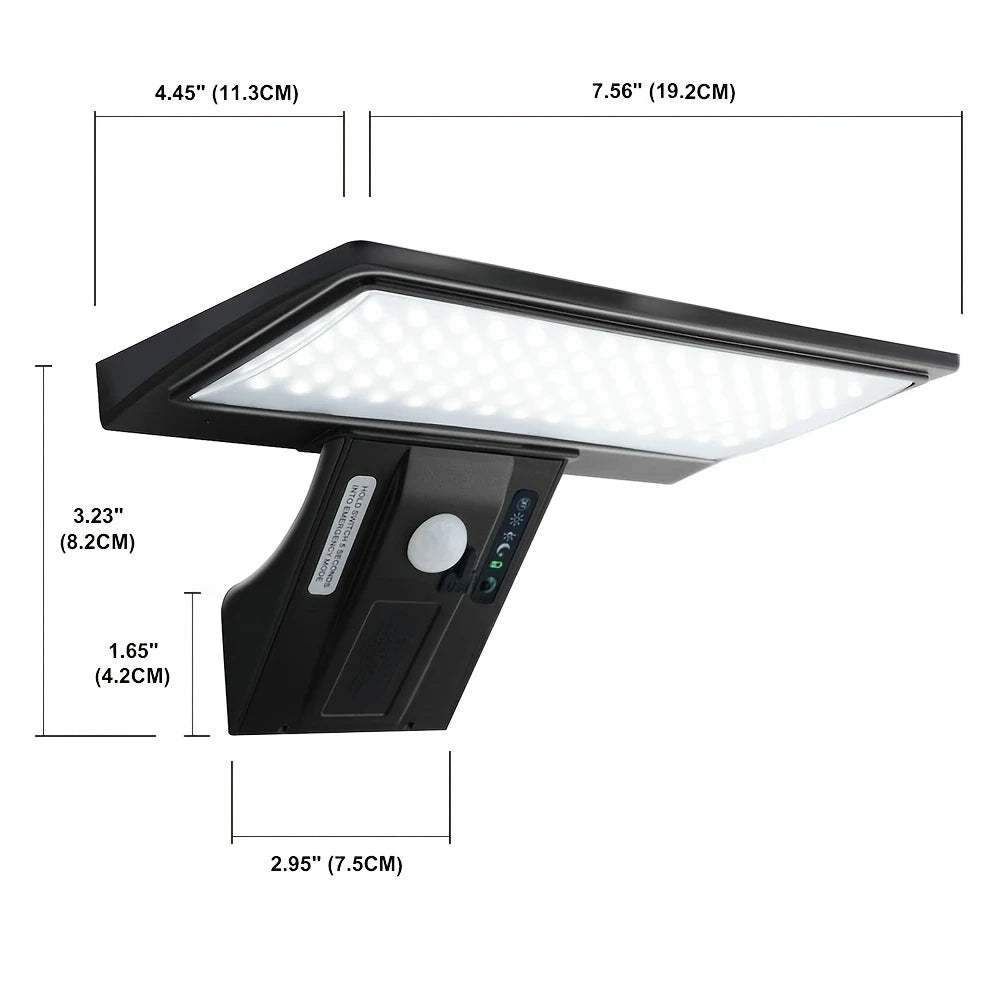 Luminária Solar Externa Com Sensor De Movimento