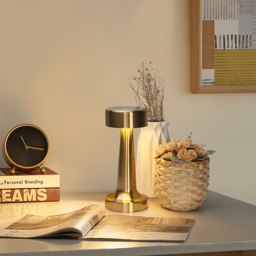 Luminária De Mesa Minimalista Sem Fio Touch