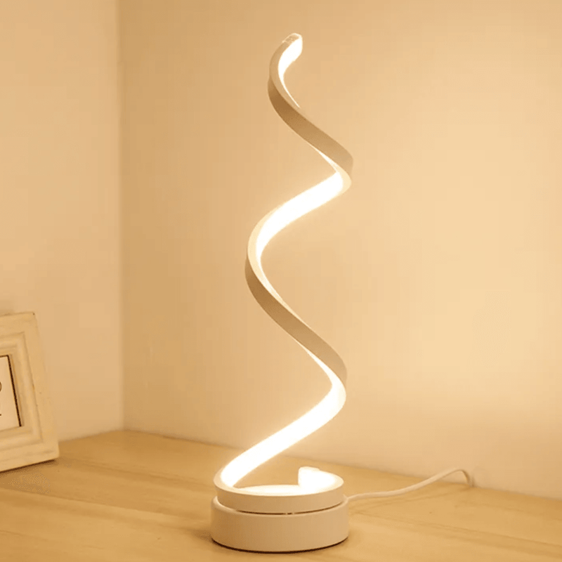 Luminária de mesa Led Espiral Moderna