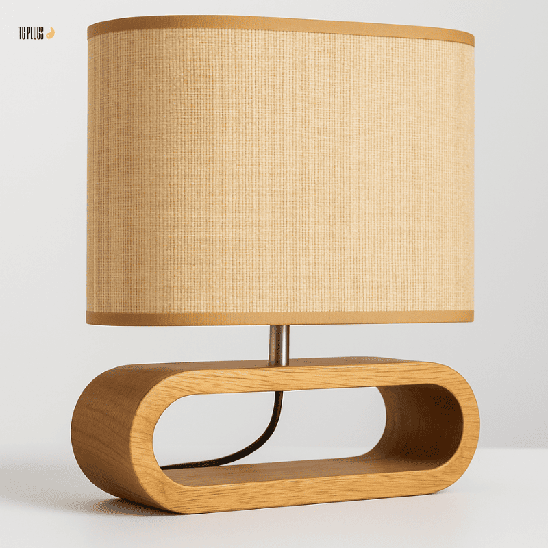 Abajur de Mesa de Madeira Ovale TG