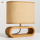 Abajur de Mesa de Madeira Ovale TG