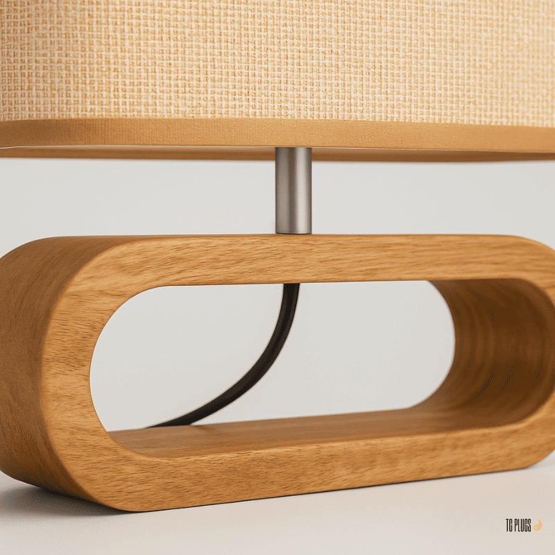 Abajur de Mesa de Madeira Ovale TG