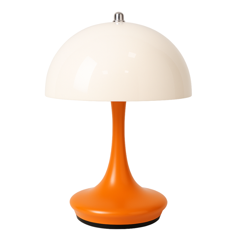 Abajur de Mesa Cogumelo Recarregável Minimalista