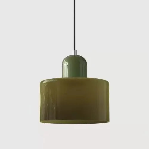 Pendente de Vidro Bicolor para Sala e Cozinha Vitra TG