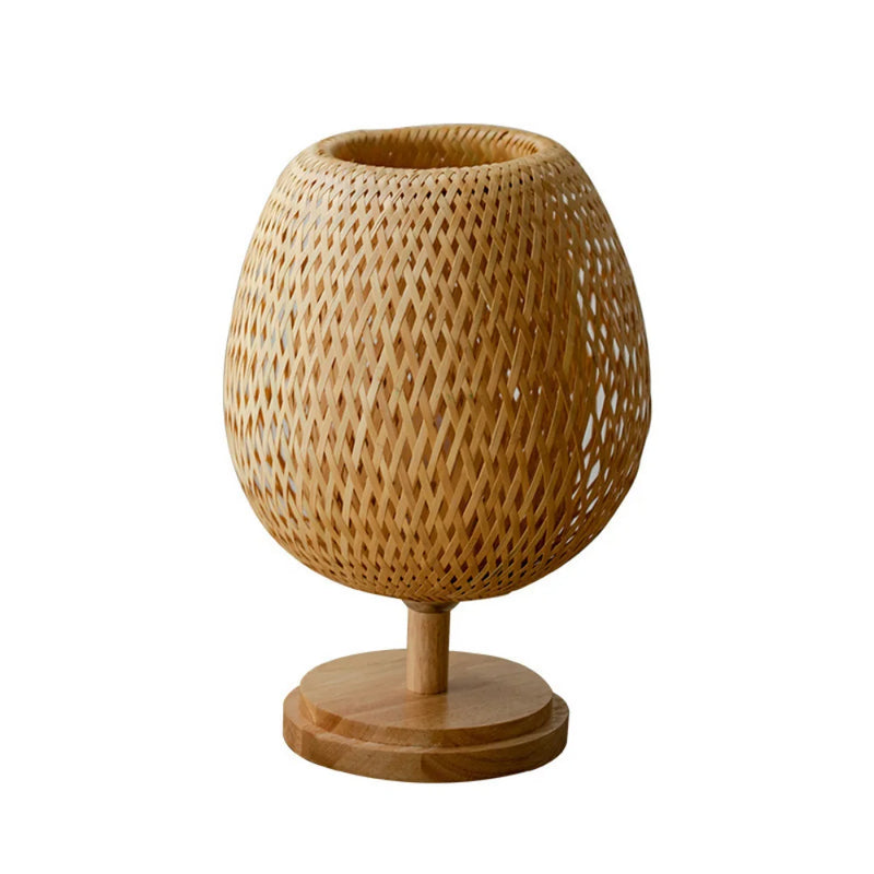 Abajur de Mesa Artesanal Em Bambu TG