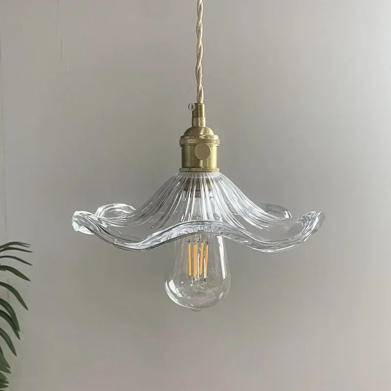 Luminária Pendente em Vidro Pétala TG