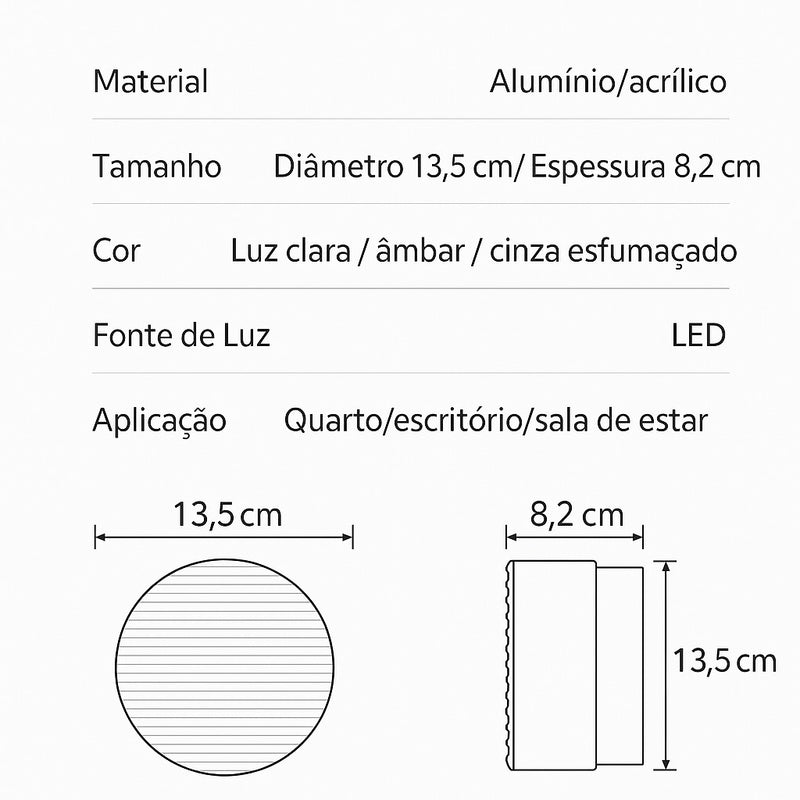 Arandela de Parede Interna Contemporânea Jelly TG